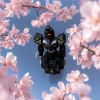 Black robot toy with movable joints, educational gift for children and boys details Picture